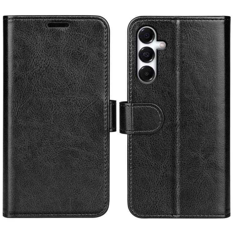 

For Samsung Galaxy A17 5G R64 Texture Horizontal Flip Leather Phone Case(Black)