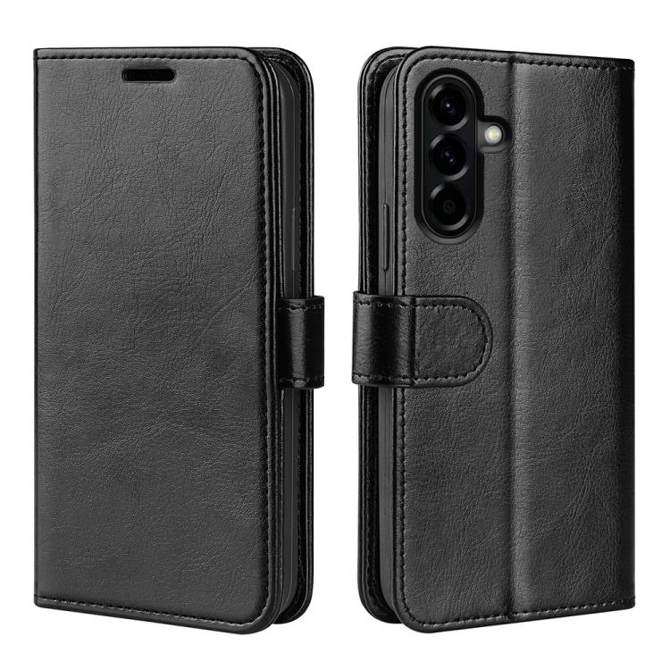

For Samsung Galaxy A57 5G R64 Texture Horizontal Flip Leather Phone Case(Black)