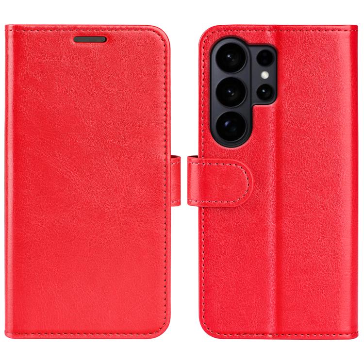 

For Samsung Galaxy S26 Ultra 5G R64 Texture Horizontal Flip Leather Phone Case(Red)