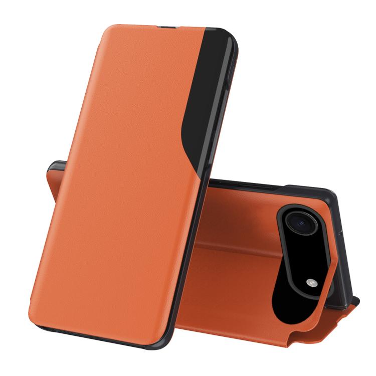 

For iPhone Air Side Display Flip Leather Phone Case(Orange)