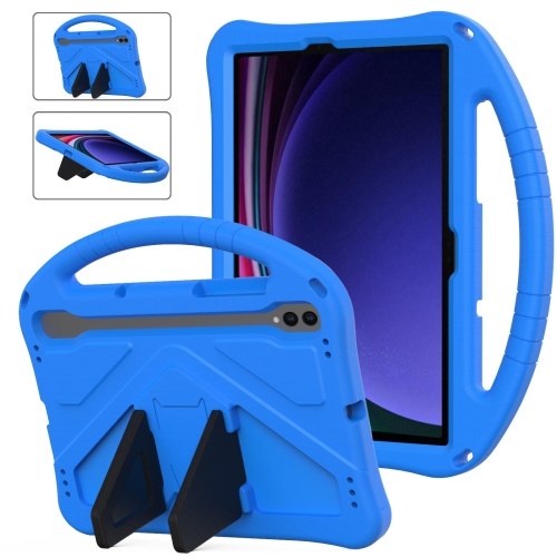 

For Samsung Galaxy Tab S9 EVA Shockproof Tablet Case with Holder(Blue)