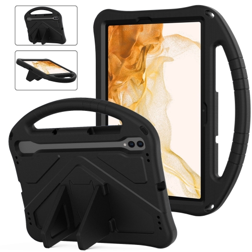 

For Samsung Galaxy Tab S8 EVA Shockproof Tablet Case with Holder(Black)