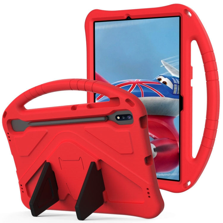 

For Samsung Galaxy Tab S10+ 12.4 EVA Shockproof Tablet Case with Holder(Red)