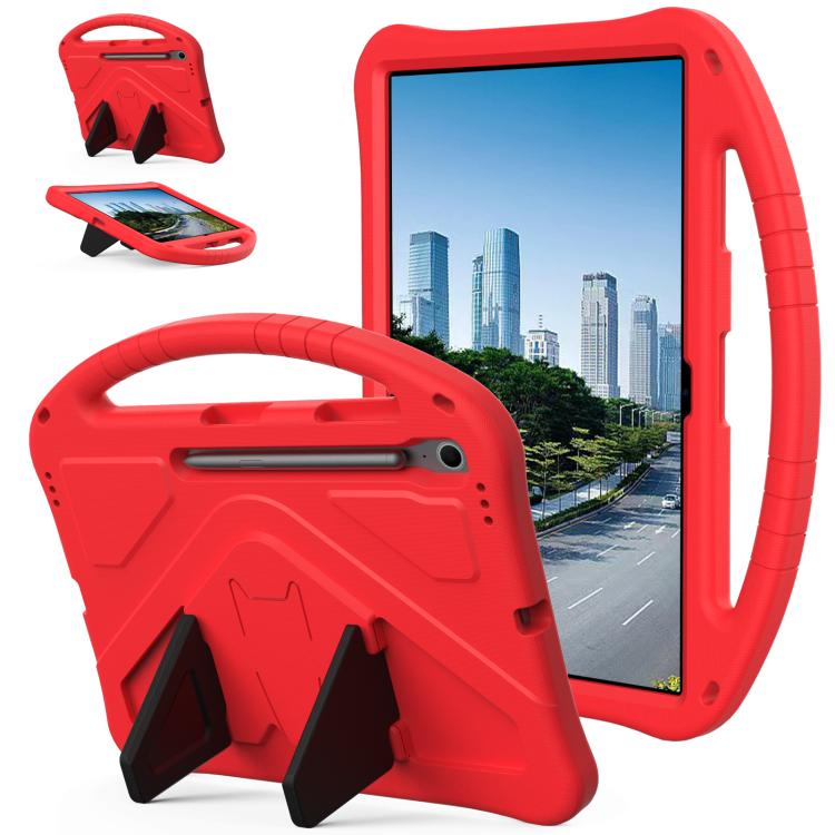 

For Samsung Galaxy Tab S10 FE+ EVA Shockproof Tablet Case with Holder(Red)