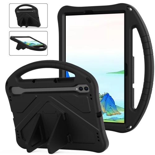 

For Samgsung Galaxy Tab S10 FE 11 EVA Shockproof Tablet Case with Holder(Black)
