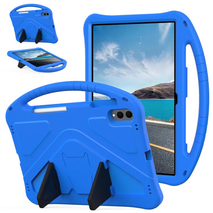 For Samsung Galaxy Tab S11 Ultra EVA Shockproof Tablet Case with Holder(Blue)