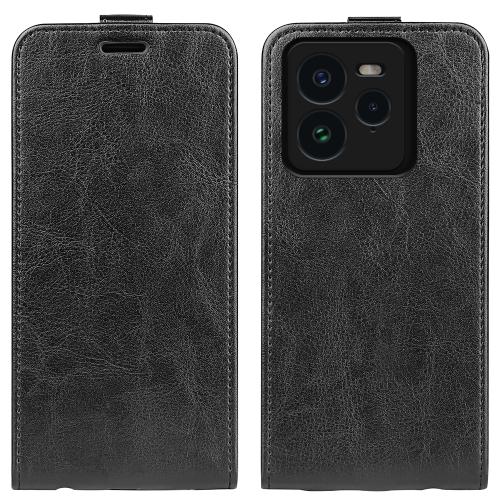 

For Realme GT 7 Pro 5G R64 Texture Single Vertical Flip Leather Phone Case(Black)