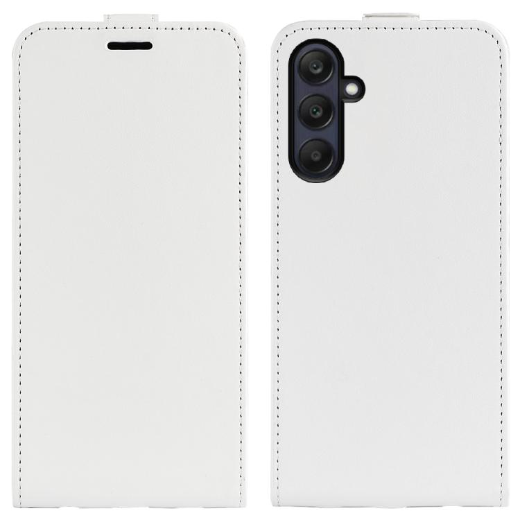 

For Samsung Galaxy A26 5G R64 Texture Single Vertical Flip Leather Phone Case(White)