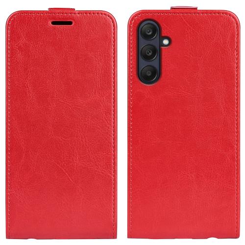 

For Samsung Galaxy A26 5G R64 Texture Vertical Flip Leather Phone Case(Red)