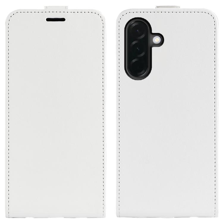 

For Samsung Galaxy A37 5G R64 Texture Single Vertical Flip Leather Phone Case(White)