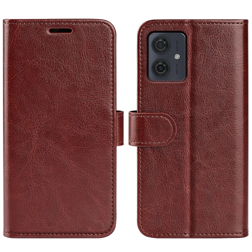 

For Motolora Moto G54 R64 Texture Horizontal Flip Leather Phone Case(Brown)