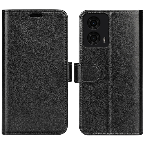 

For Motolora Moto G24 R64 Texture Horizontal Flip Leather Phone Case(Black)