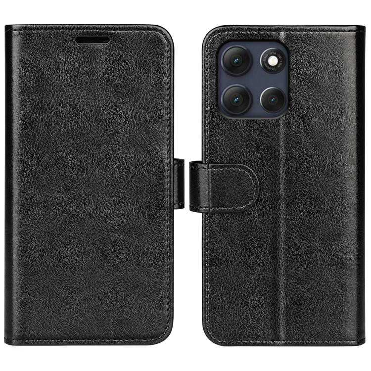 

For Motorola Moto G86 Power R64 Texture Horizontal Flip Leather Phone Case(Black)