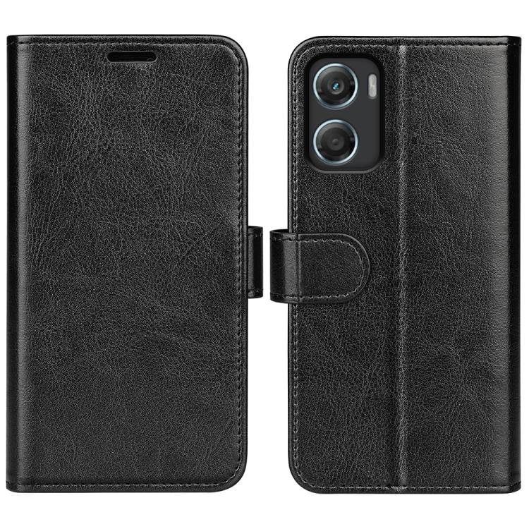 

For Motorola Moto G06 4G R64 Texture Horizontal Flip Leather Phone Case(Black)