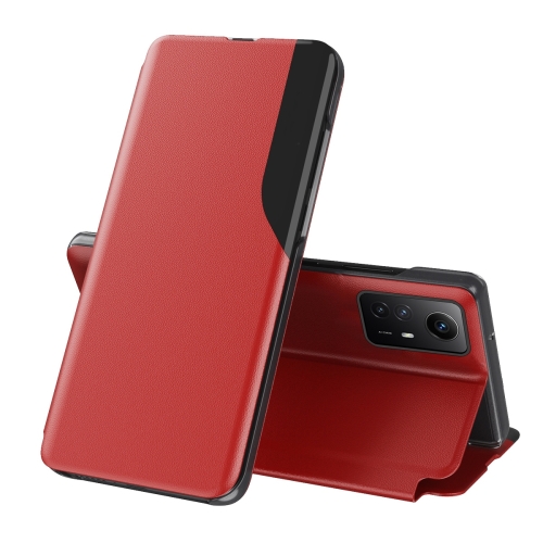 

For Xiaomi Redmi Note 12S Attraction Flip Holder Leather Phone Case(Red)