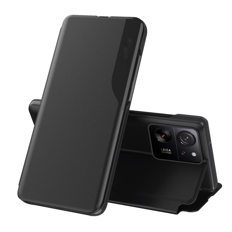 

For Xiaomi 13T Pro Attraction Flip Holder Leather Phone Case(Black)