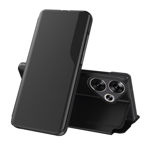 

For Xiaomi Poco F6 Attraction Flip Holder Leather Phone Case(Black)