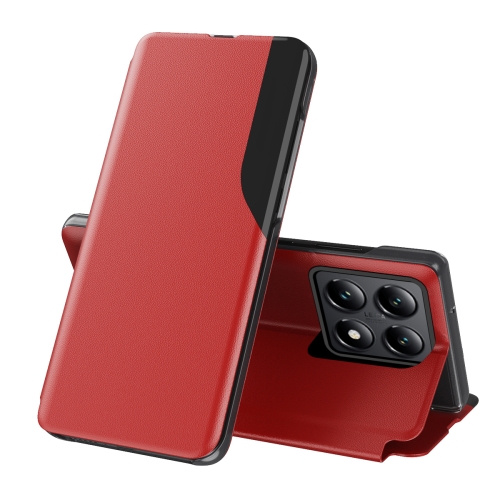 

For Xiaomi 14T Pro Attraction Flip Holder Leather Phone Case(Red)