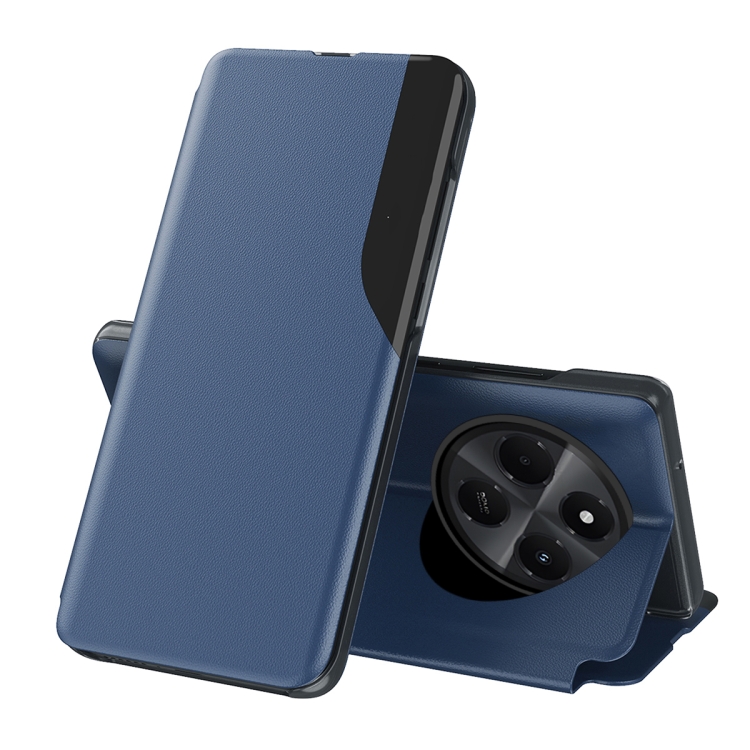 

For Xiaomi Redmi 14C Attraction Flip Holder Leather Phone Case(Blue)
