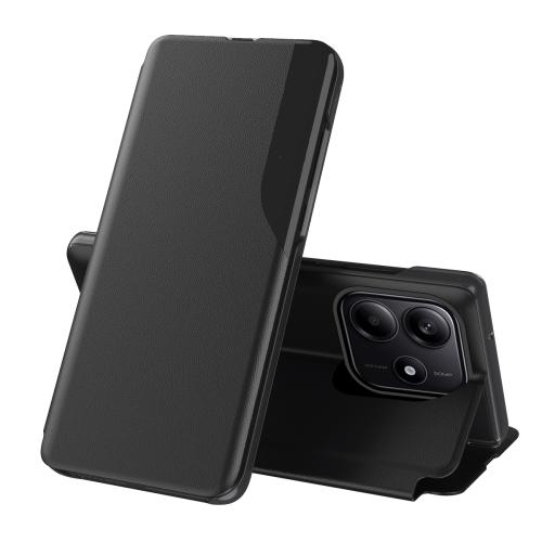 

For Xiaomi Redmi Note 14 5G Attraction Flip Holder Leather Phone Case(Black)