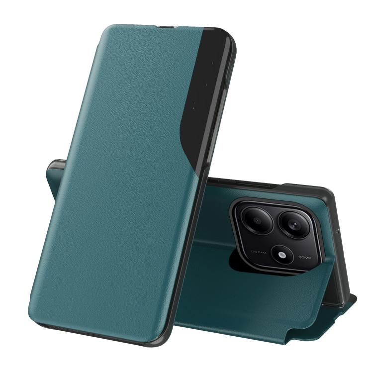 

For Xiaomi Redmi Note 14 5G Attraction Flip Holder Leather Phone Case(Green)