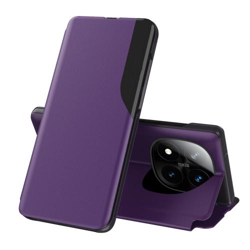 

For Xiaomi Redmi Note 14 Pro+ 5G Attraction Flip Holder Leather Phone Case(Purple)