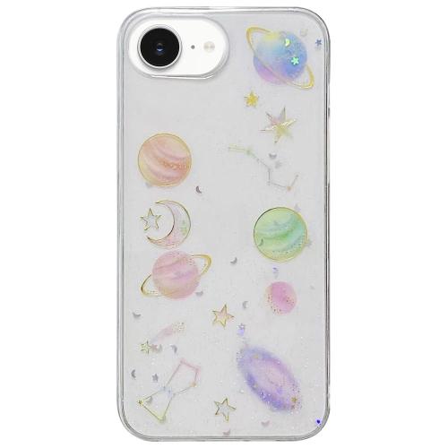 

For iPhone 16e Cosmic Star Glitter Epoxy TPU Phone Case(Transparent)