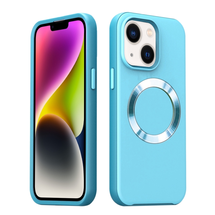 

For iPhone 15 Plus CD Pattern Magsafe PC Phone Case(Green)