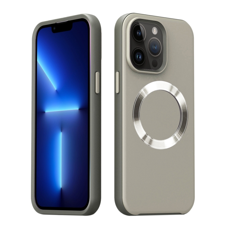 

For iPhone 13 Pro CD Pattern Magsafe PC Phone Case(Grey)