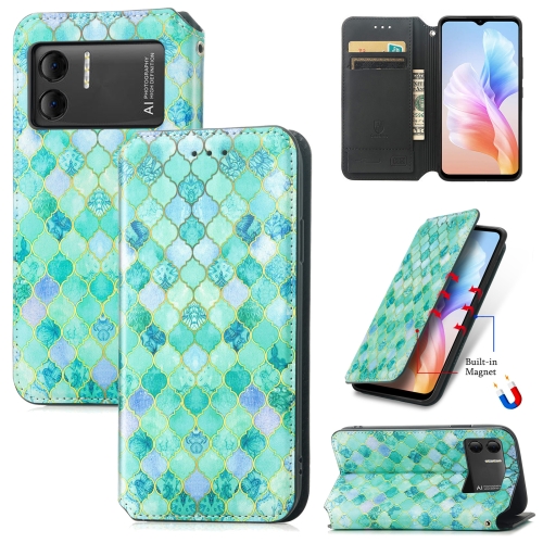 

For DOOGEE X98 Pro / X98 CaseNeo Colorful Magnetic Leather Phone Case(Emeralds)