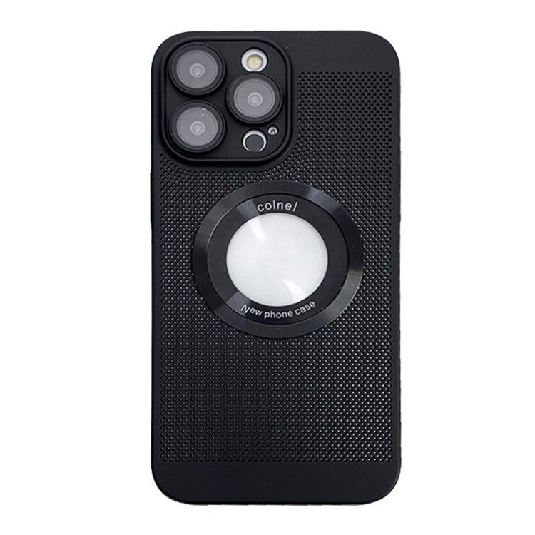 

For iPhone 13 Pro Cooling MagSafe Magnifier Phone Case(Black)