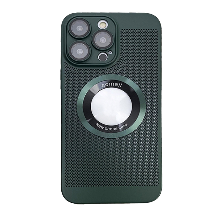 

For iPhone 13 Pro Cooling MagSafe Magnifier Phone Case(Green)