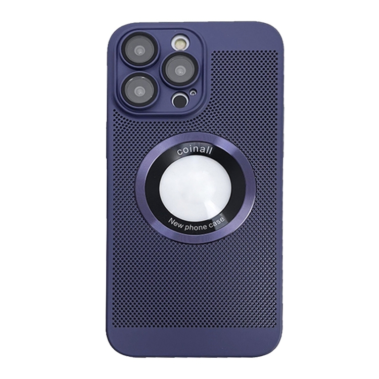 

For iPhone 13 Pro Max Cooling MagSafe Magnifier Phone Case(Lavender)