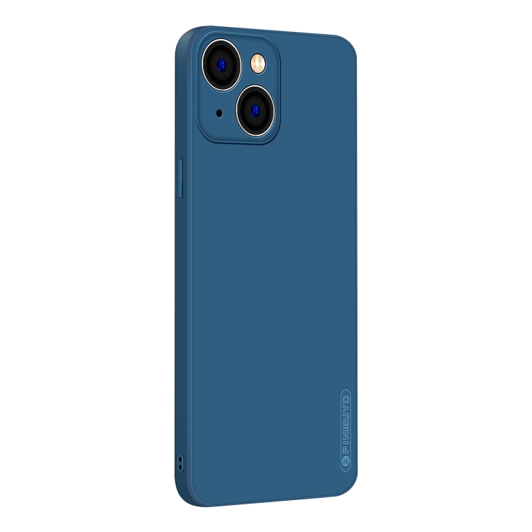 

For iPhone 15 Plus PINWUYO Sense Series Liquid Silicone TPU Phone Case(Blue)