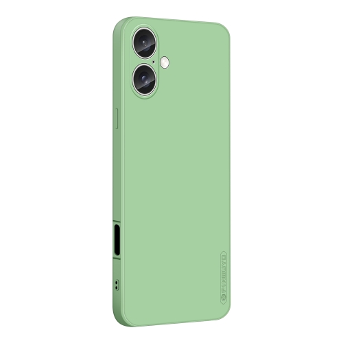 

For iPhone 16 PINWUYO Sense Series Liquid Silicone TPU Phone Case(Green)