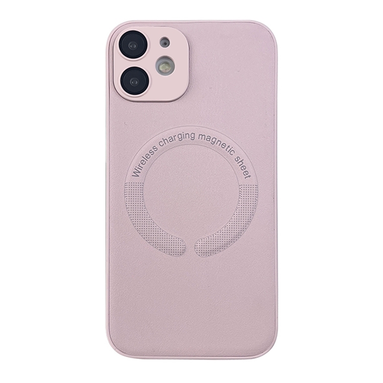 

For iPhone 12 MagSafe Leather All-inclusive TPU Shockproof Phone Case(Pink)