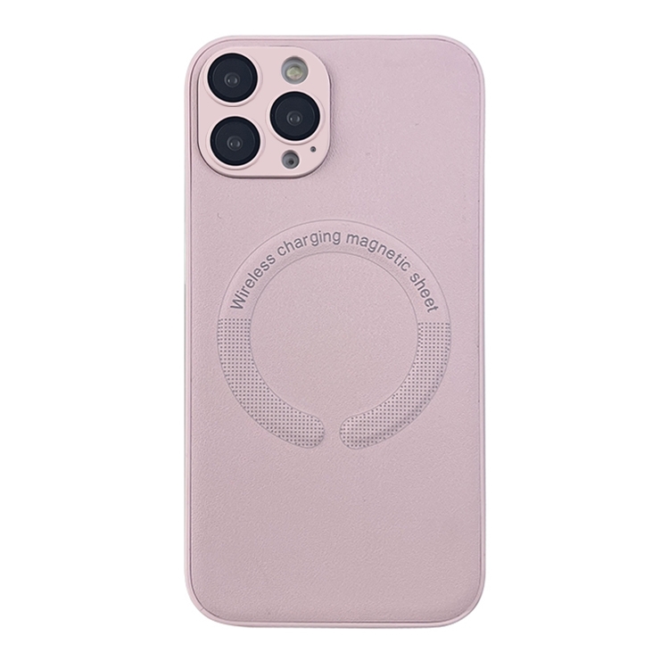 

For iPhone 12 Pro MagSafe Leather All-inclusive TPU Shockproof Phone Case(Pink)