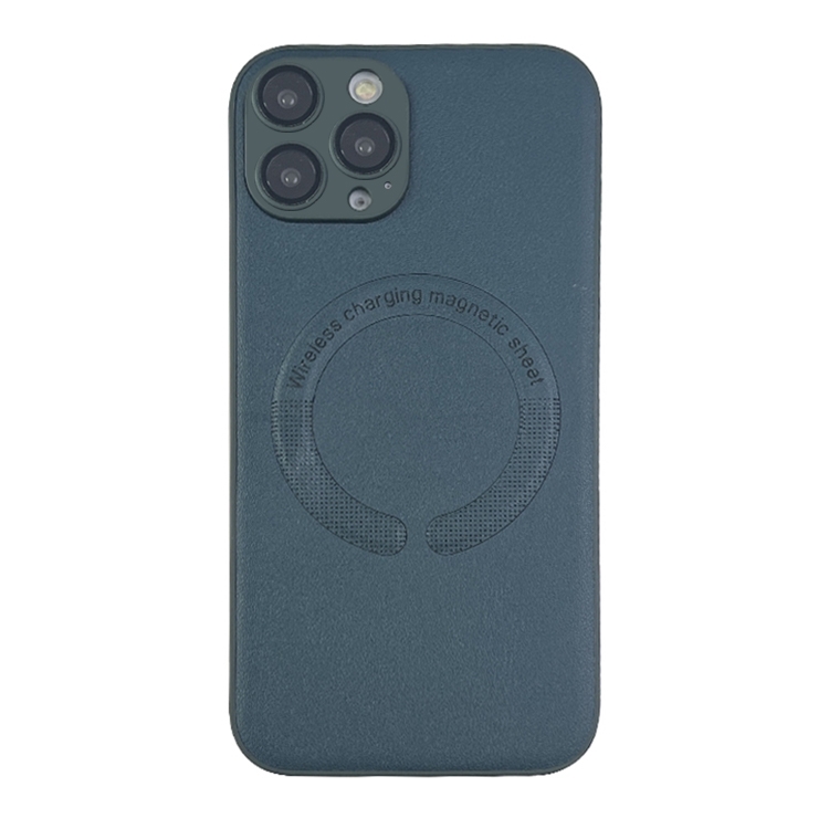 

For iPhone 12 Pro MagSafe Leather All-inclusive TPU Shockproof Phone Case(Green)
