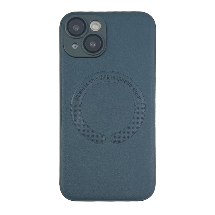 

For iPhone 13 MagSafe Leather All-inclusive TPU Shockproof Phone Case(Green)