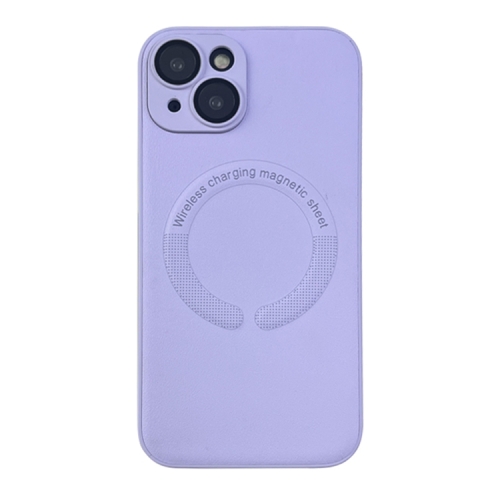 

For iPhone 13 MagSafe Leather All-inclusive TPU Shockproof Phone Case(Purple Taro)