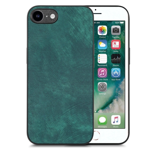 

For iPhone 6 / 6s Vintage Leather PC Back Cover Phone Case(Green)