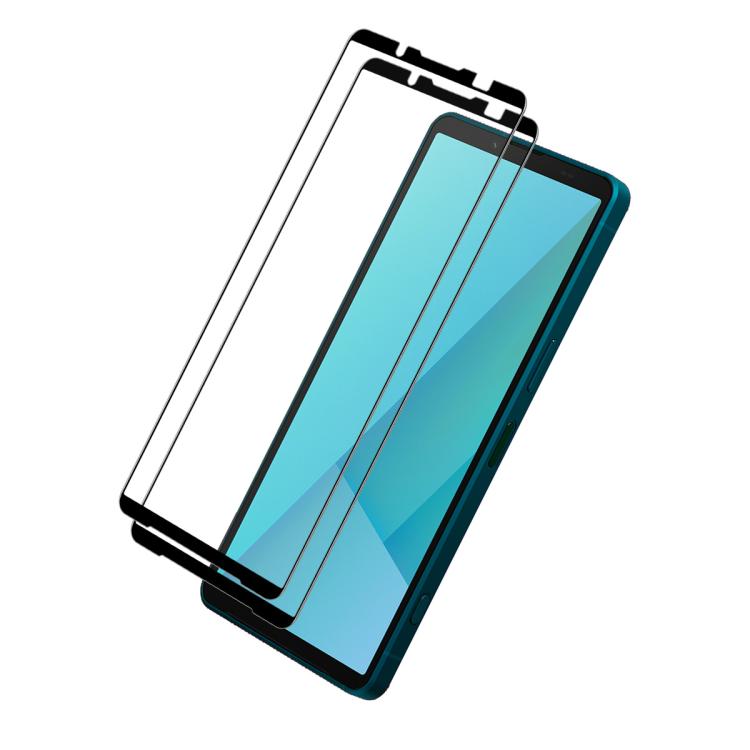 

For Sony Xperia 10 VII 2pcs ENKAY Full Glue High Aluminum-silicon Tempered Glass Film