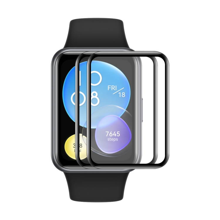 

For Huawei Watch Fit Special Edition 2pcs ENKAY 3D Full Coverage Soft PC Edge + PMMA HD Screen Protector Film