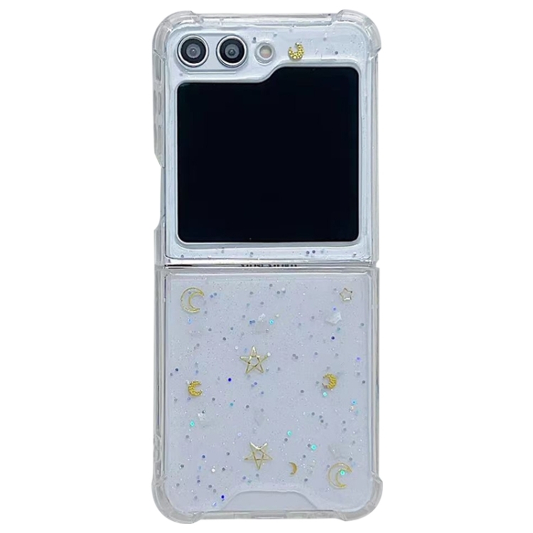 

For Samsung Galaxy Z Flip3 Glitter Epoxy Shockproof TPU Phone Case(Transparent)