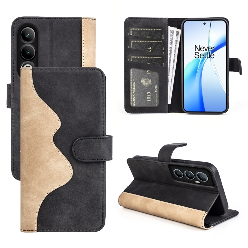 

For OnePlus Ace 3V Stitching Horizontal Flip Leather Phone Case(Black)