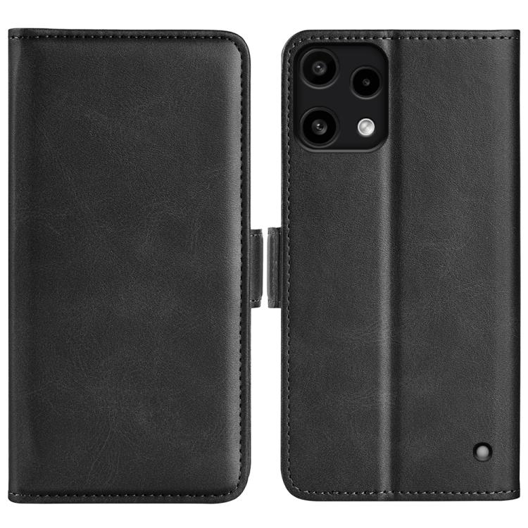 

For Nothing Phone 3a Lite Dual-side Magnetic Buckle Horizontal Flip Leather Phone Case(Black)