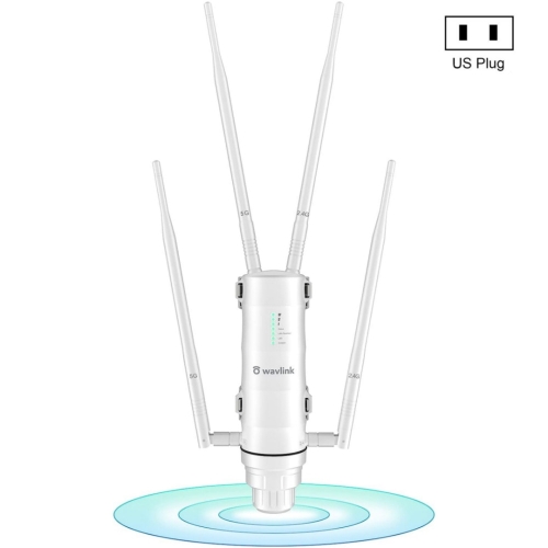 WAVLINK WN572HG3 With 4x7dBi Antenna AC1200 Outdoor WiFi Extender Wireless Routers, Plug:US Plug high voltage led strip controller kit wifi tuya app smart control led dimmer 3 in 1 dc 220v 230v 2 4g dimming remote controller
