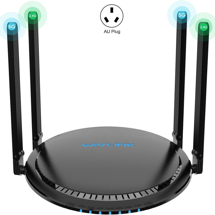 

WAVLINK WN531MX3 Wider Coverage AX3000 WiFi 6 Wireless Routers Dual Band Wireless Repeater, Plug:AU Plug