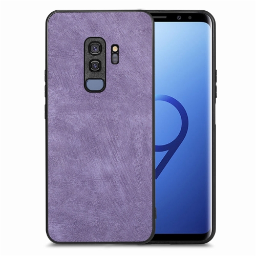 

For Samsung Galaxy S9+ Vintage Leather PC Back Cover Phone Case(Purple)