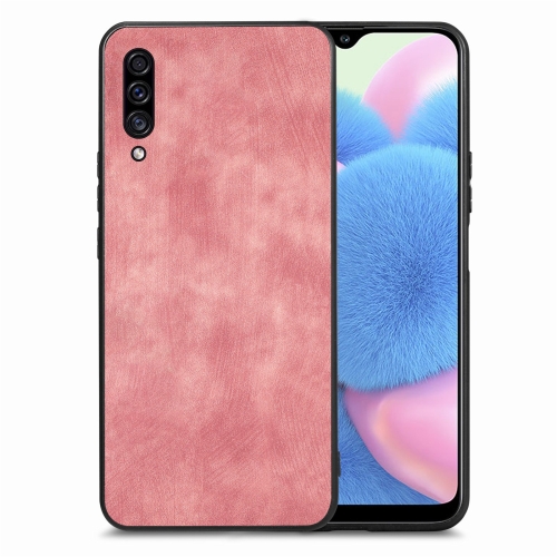 

For Samsung Galaxy A50/A50S/A30S Vintage Leather PC Back Cover Phone Case(Pink)